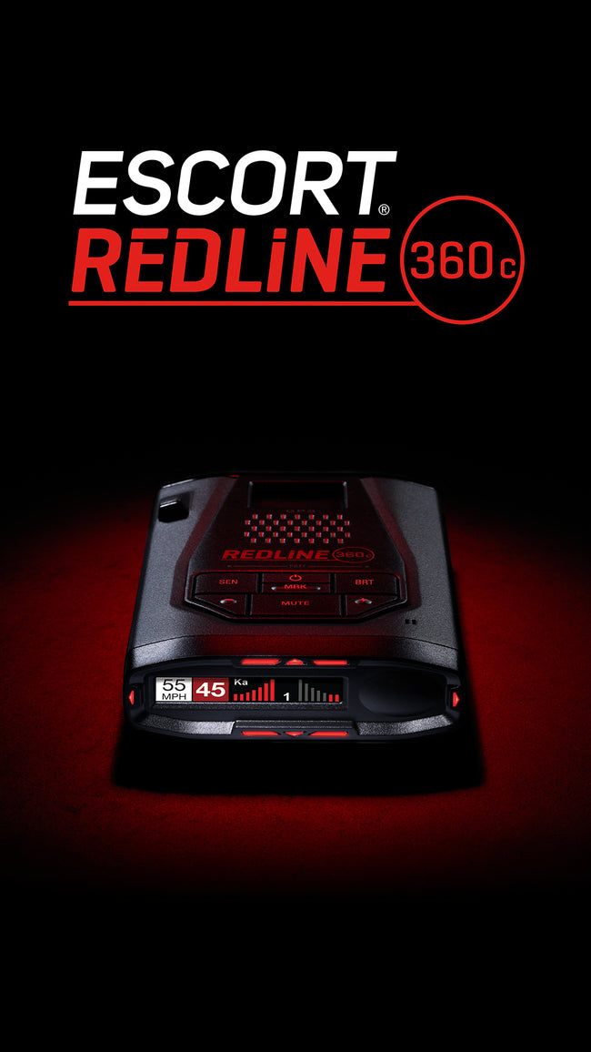 ESCORT Redline 360c Launch Mobile Background Image Slide